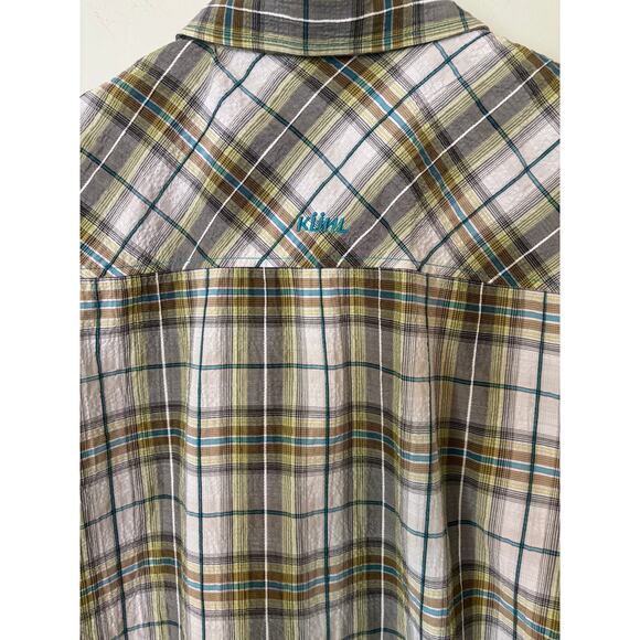 Kuhl Plaid Button Down Shirt, Medium, Short Sleeve - Picture 7 of 8